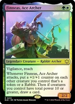 Finneas, Ace Archer (FOIL) x1 - MTG Bloomburrow BLB #212 - Image 1