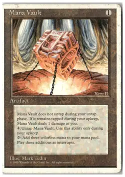 MTG Mana Vault - Fourth Edition Heavily Played English - Image 1