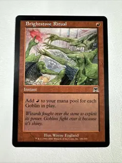 Brightstone Ritual - LP Regular #191 Onslaught MTG Magic the Gathering - Image 1