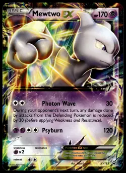 Mewtwo EX XY183 JUMBO OVERSIZED Black Star Promo Pokemon Card - 1 - Image 1