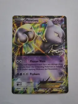 Pokemon Mewtwo EX XY183 Black Star Promo Holo NM - Image 1