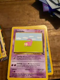 Pokemon Card - Fossil 55/62 - SLOWPOKE (common) 1st Edition - NM - Image 1