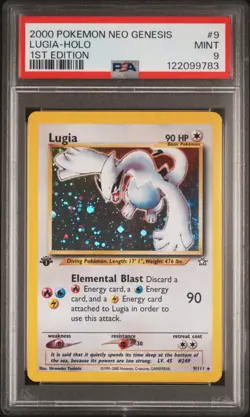 2000 POKEMON NEO GENESIS 1ST EDITION #9 LUGIA-HOLO PSA 9 - Image 1