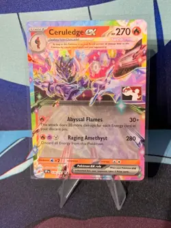 POKEMON TCG - CERULEDGE EX -036/191 - PRIZE PACK SERIES 7 -PLAY! STAMPED - Image 1