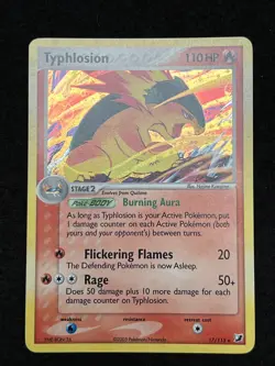Pokemon TYPHLOSION 17/115 (Holo Rare) Unseen Forces - LP/Light Play - Image 1
