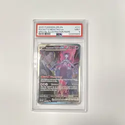 Pokemon Team Rocket's Mewtwo ex Destined Rivals Special Illustration Rare PSA - Image 1
