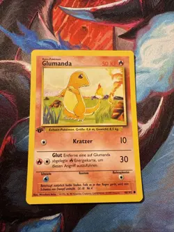 1999 Pokemon German Base Set 1st Edition Glumanda Charmander 46/102 - Image 1