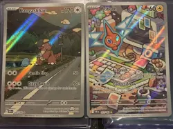 Pokemon Destined Rivals, Kangaskhan & Rotom, Holo Rare, NM/M, No Scratches! - Image 1