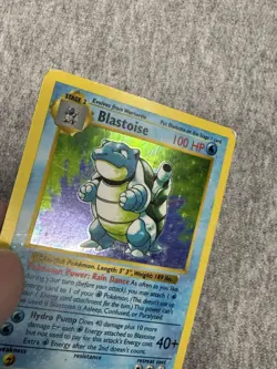 1999 Pokemon Blastoise Holo Rare Base Set, Shadowless, 2/102 - Image 2