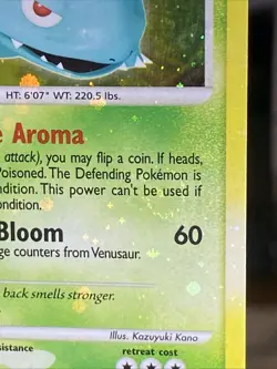 Pokemon TCG Venusaur lv.51 20/132 Secret Wonders Holo Bleed Error LP/MP 4 Swirls - Image 5