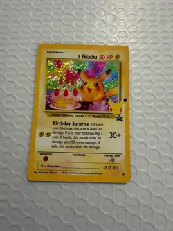 Pokemon TCG Birthday Pikachu - Promo 24 - Celebrations 25th Anniversary - Holo - Image 1