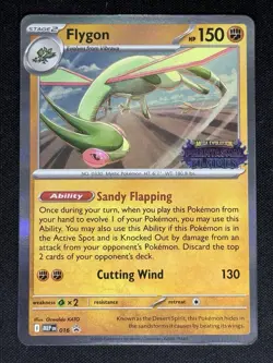 Flygon MEP 016 Stamped Prerelease Promo Phantasmal Flames Pokemon Card TCG - Image 1