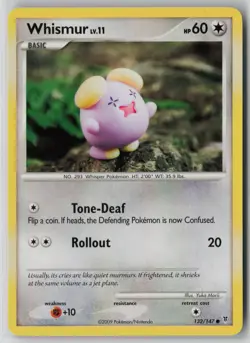 Whismur 132/147 Pokemon TCG Supreme Victors Common Lightly Played (LP) 1 - Image 1