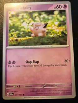 Clefairy 081/197 Common Scarlet & Violet: Obsidian Flames Pokemon TCG - Image 1