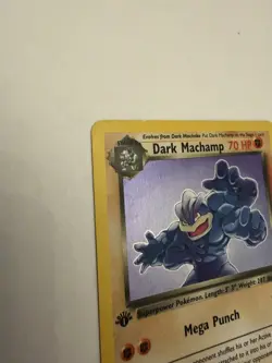 Pokemon Dark Machamp Team Rocket 1st Edition Holo Rare 10/82 2000 70 HP - Image 5