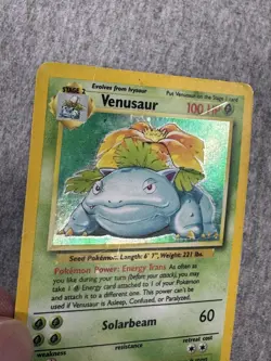 Pokemon TCG Venusaur Holo Base Set Rare 15/102 - Image 3