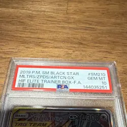 Pokemon Moltres & Zapdos & Articuno GX SM Black Star SM210 PSA 10 Holo Promo - Image 4
