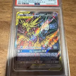 Pokemon Moltres & Zapdos & Articuno GX SM Black Star SM210 PSA 10 Holo Promo - Image 5