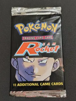 Pokemon TCG Team Rocket Unlimited Booster Pack Sealed 20.9g - Image 1