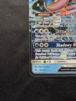 Pokemon - Greninja GX 24/131 Forbidden Light Holo NM - Image 4