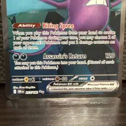 Pokemon TCG Team Rocket's Crobat EX 217/182 NM Destined Rivals Holo - Image 3