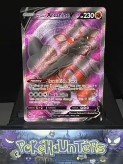 Pokemon Card Hisuian Arcanine V 179/195 Silver Tempest Full Art Near Mint - Image 1