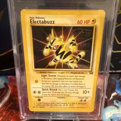 Pokemon TCG Electabuzz Black Star Promo 02/53 CGC 8 Wotc Promo 1999 English - Image 1