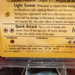 Pokemon TCG Electabuzz Black Star Promo 02/53 CGC 8 Wotc Promo 1999 English - Image 3