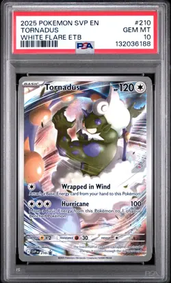 2025 POKEMON SVP EN-SV BLACK STAR PROMO #210 TORNADUS PSA 10 - Image 1