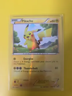 Pikachu - 115/114 - Black & White Base Set Secret Rare - Pokemon Card TCG - Image 1