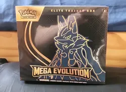 Pokemon TCG Mega Evolution Lucario ETB Elite Trainer Box Factory Sealed - Image 1