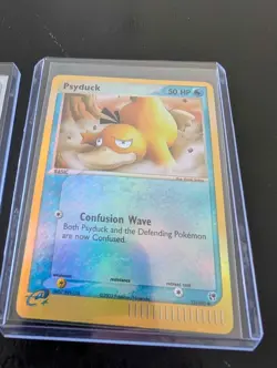 Pokemon EX Sandstorm Vintage Lot (2003) - Psyduck (Reverse Holo) + Arcanine Rare - Image 2