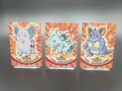 TOPPS SET - Nidoran, Nidorina, Nidoqueen - TVA S1 - NP - Pokemon - BLACK LOGO - Image 1