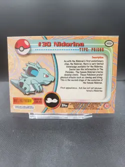 TOPPS SET - Nidoran, Nidorina, Nidoqueen - TVA S1 - NP - Pokemon - BLACK LOGO - Image 5