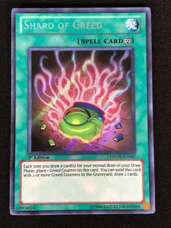 Yugioh Shard of Greed PHSW-EN057 1st Secret (NM) - Image 1