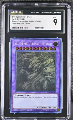 Blue-eyes Ultimate Dragon GFP2-EN181 Ghost Rare 1st Edition Yu-gi-oh! CGC 9 *051 - Image 1