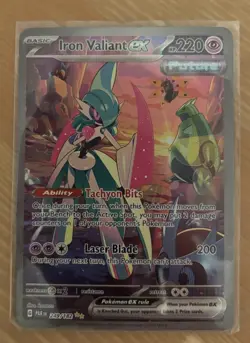 Pokemon TCG Iron Valiant EX Paradox Rift 249/182 Special Illustration Rare - Image 1