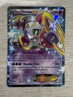 Pokemon TCG Hoopa EX Black Star Promo XY85 Ultra Rare Holo Card - Image 1