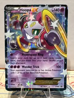 Pokemon TCG Hoopa EX Black Star Promo XY85 XY Holo Full Art - Image 1