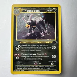 Houndoom Neo Discovery Holo Rare 4/75 Pokemon Card MP - Image 1