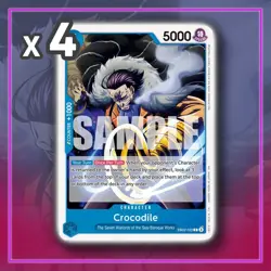 Crocodile EB02-023 Extra Booster Anime 25th ONE PIECE TCG x4 - Image 1
