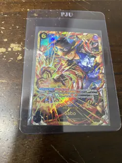 Sabo (120) OP13-120 Carrying On His Will Foil One Piece CCG TCG RARE IN HAND - Image 1