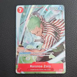 Roronoa Zoro OP14-015 (Alternate Art) The Azure Sea's Seven (R) Near Mint Foil - Image 1