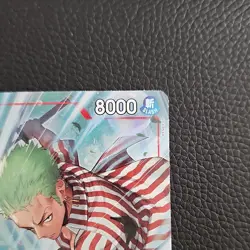 Roronoa Zoro OP14-015 (Alternate Art) The Azure Sea's Seven (R) Near Mint Foil - Image 2