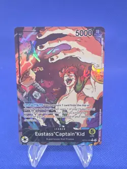 One Piece Royal Blood Eustass Captain Kid OP10-099 Parallel Alternate Leader NM - Image 1