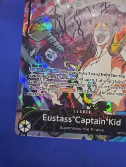 One Piece Royal Blood Eustass Captain Kid OP10-099 Parallel Alternate Leader NM - Image 5