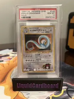 1998 Pokemon Japanese Gym Erika's Dragonair Holo #148 - GEM MINT PSA 10 - Image 1