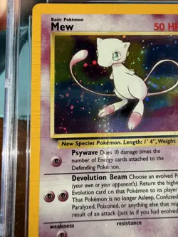Mew #9 CGC Mint 9 2000 Pokemon Black Star Promo Pokemon League Holo Rare - Image 2