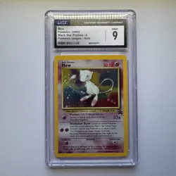 CGC 9 MINT Pokemon Mew #9 Holo Black Star Promo 2000 League Rare W/ Tail Swirl - Image 1