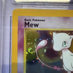 CGC 9 MINT Pokemon Mew #9 Holo Black Star Promo 2000 League Rare W/ Tail Swirl - Image 3